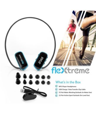 Flextreme Waterproof MP3 Headphones, 8GB Built-In Memory