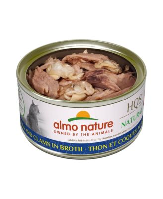 HQS Natural Cat 24pk (2.47oz): Tuna & Clams In Broth