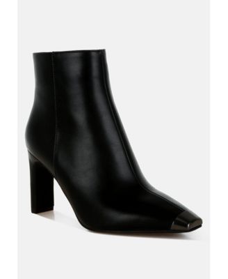 Womens Orca Metallic Cap Toe Faux Leather Boots