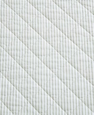 Oxford Stripe Reversible 3-Pc. Quilt Set, King