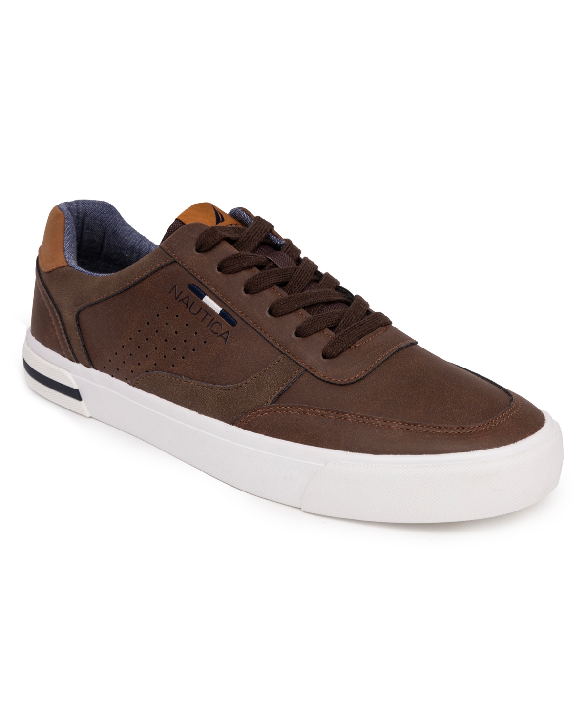 Nautica Men's Negril Flat Court Sneaker -Tan