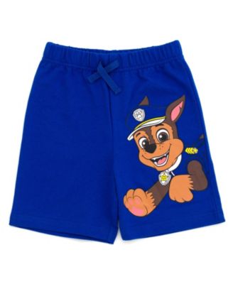 Boys Chase Skye Rubble Marshall Cosplay T-Shirt and Bike Shorts French Terry Outfit Set to