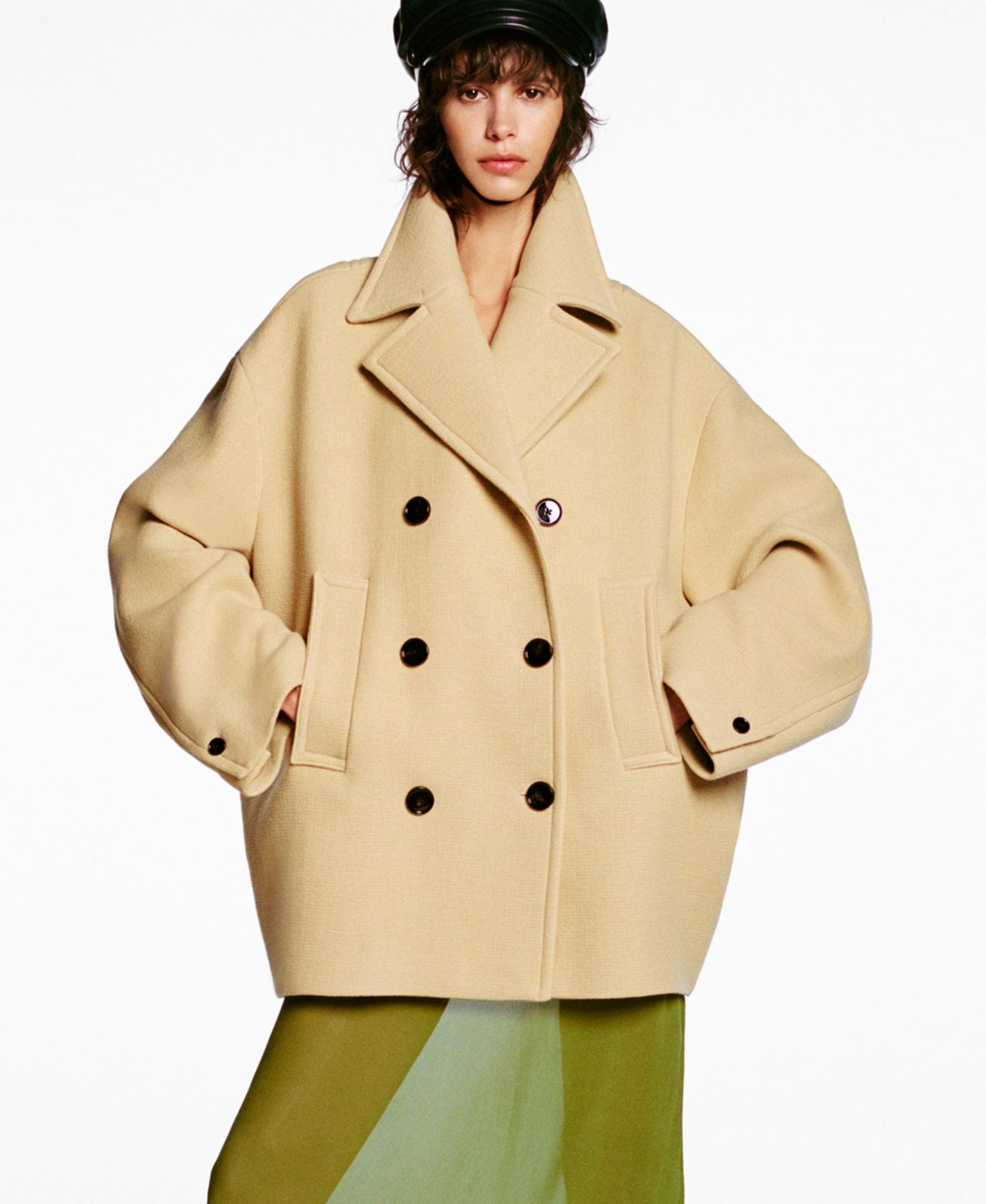 Women's Double Breasted Virgin Wool Coat