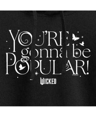 Trendy Juniors Wicked Popular Graphic Cropped Hoodie