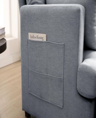 Modern U shape Modular Sofa, 6 Seat Chenile sectional Couch Set with 2 pilows lncluded, freely CombinableIndoor Funiture for Living Room, Apartment, Office, 3 Colors