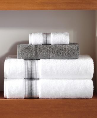Aston  and Arden Luxury Solid 6-Piece Bath Towel Set, 600 GSM, Soft 100% Turkish Cotton Bathroom Towels, Made in Turkey, 2 Bath Towels, 2 Hand Towels, 2 Washcloths