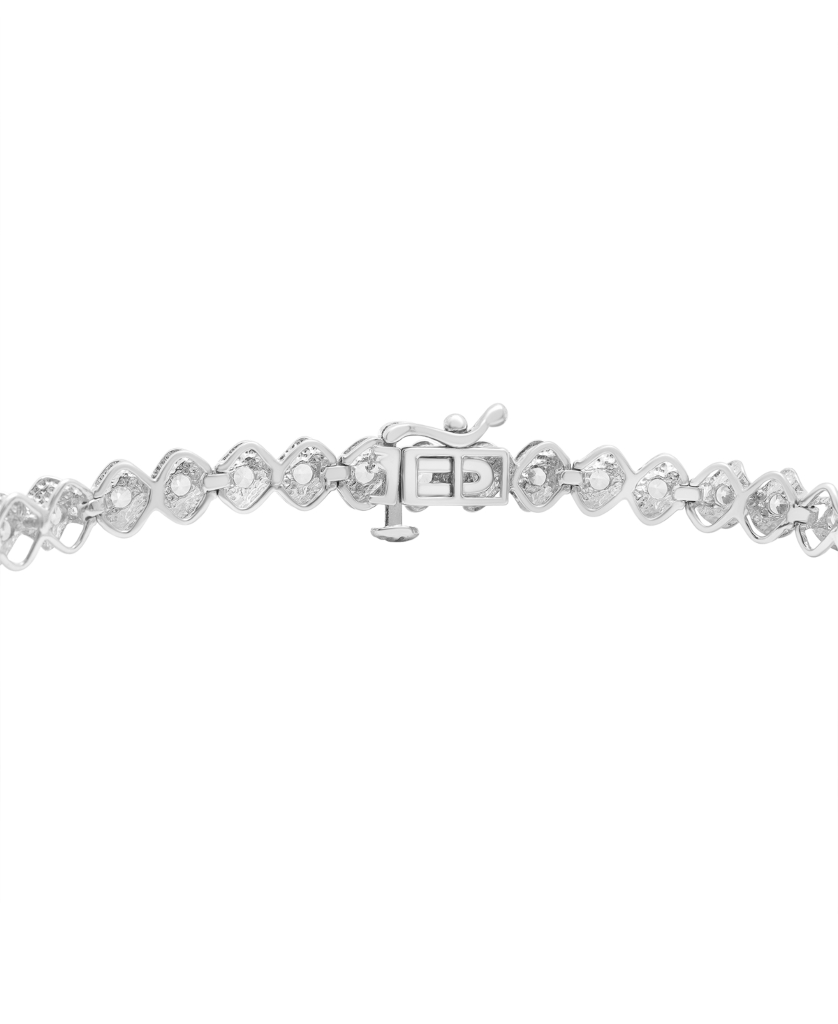 Macy's Diamond Bracelet (2 Ct. T.w.) In 10k White Gold, Created For  In White Gold