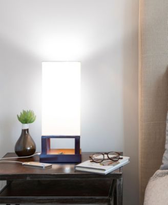 Maxwell LED Bedside Table Lamp Bundle Set of 2 with USB Charging Ports (14")