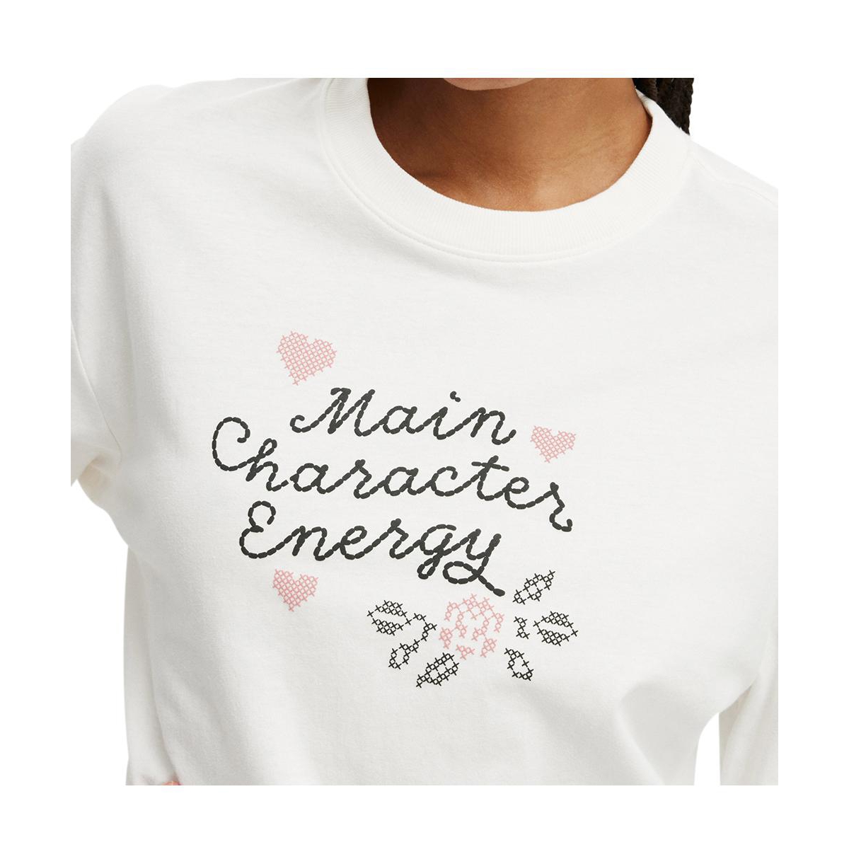 Women's Cotton On Classic Long Sleeve Graphic Tee - vintage