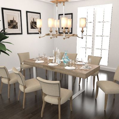 Modern Farmhouse Extendable Dining Table