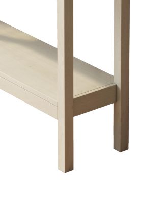 Farmhouse Console Table with Storage and Shelf