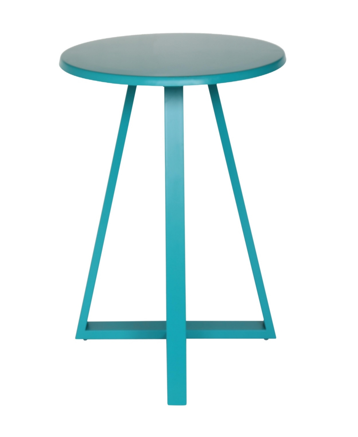 Streamdale Furniture ElegantBistro Set For Two: Durable Iron, Matte Finish - Teal