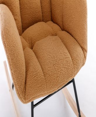 Teddy Fabric Rocking Nursery Chair