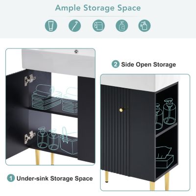  Bathroom Vanity with Sink & Storage, 21.6