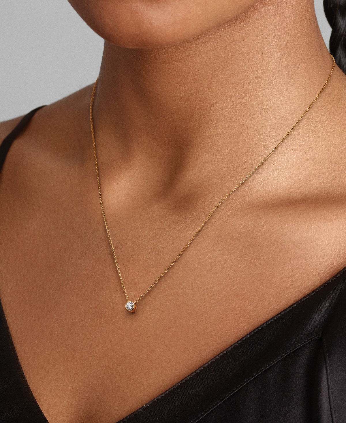 Pandora Era Lab-Grown Diamond Bezel Pendant Necklace