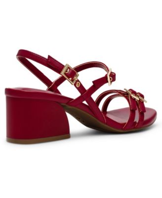 Women's Mackenzie Strappy Buckle Block Heel Dress Sandals