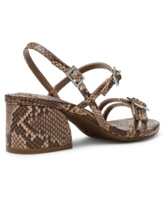 Women's Mackenzie Strappy Buckle Block Heel Dress Sandals