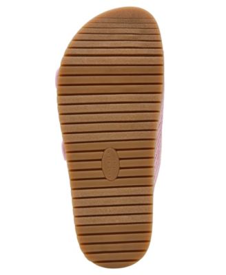 Women's Happy Double Band Embellished Buckle Footbed Sandals