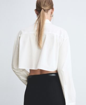 Women's Cropped Cotton Shirt