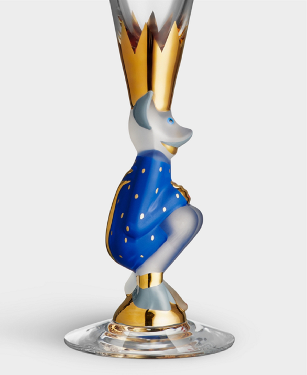 Orrefors Sparkling Devil Champagne Flute In Blue