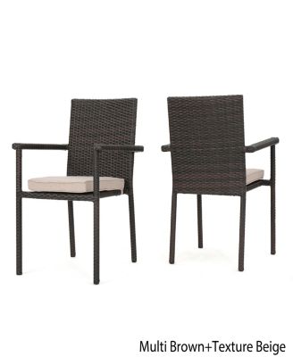 Streamdale San Pico Dining Chair-Multi Brown,1Pc With Cushion