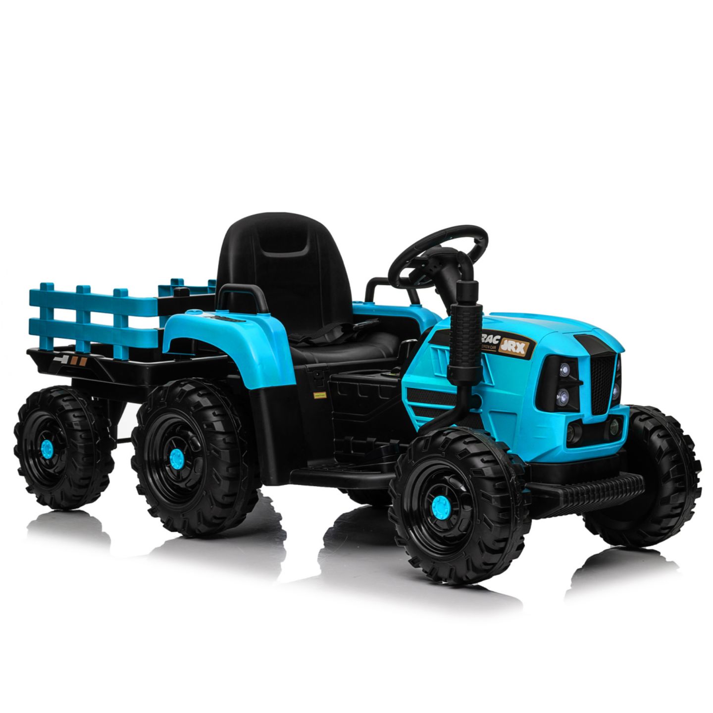 Детская игрушка Streamdale Furniture 24V Electric Ride-On Tractor with Remote Control and Detachable Trailer, от 3 лет, цвет: Синий — фото 5