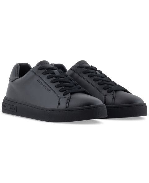 Мужские кроссовки A|X Armani Exchange London Lace-Up Leather, цвет: Чёрный