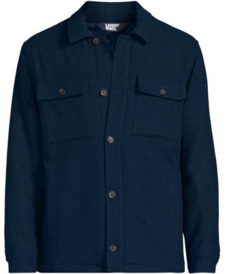 Men's Wool Blend Shirt Jacket