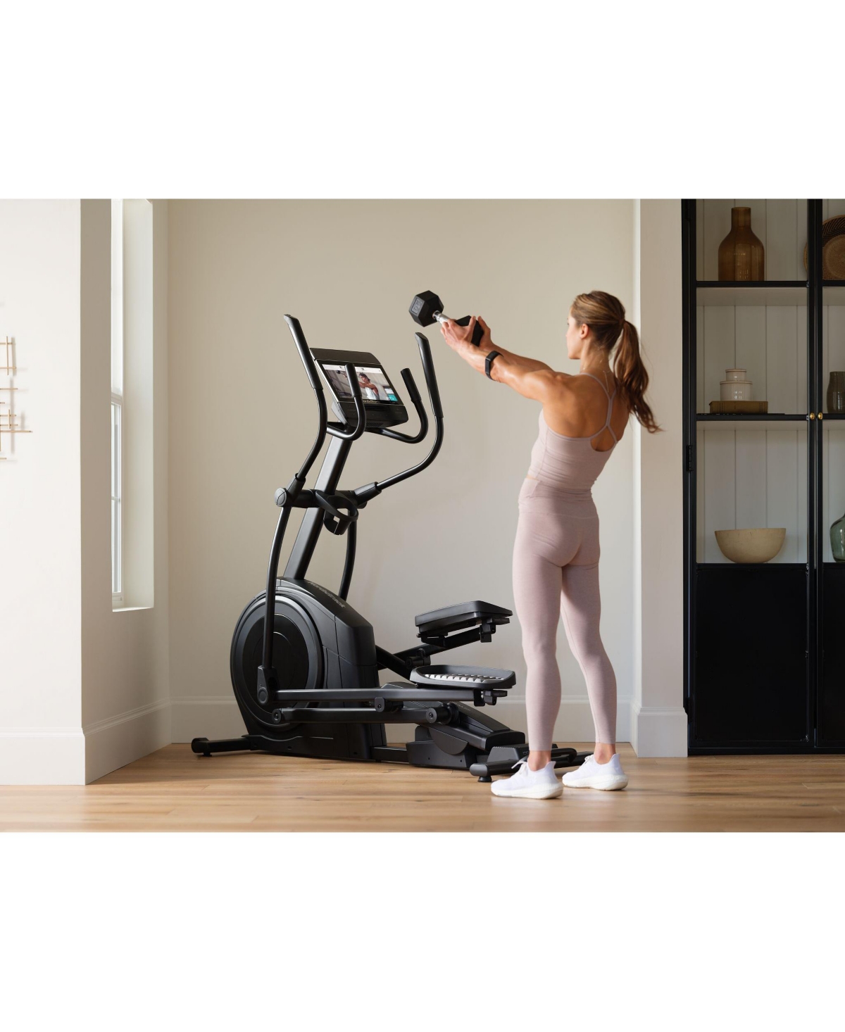NordicTrack AirGlide iFIT-enabled Elliptical for Low-Impact Cardio Workouts with inch Tilting Touchscreen