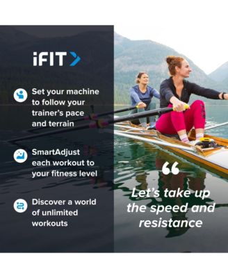 RW900 iFIT-enabled Rower with 22 inch Pivoting Touchscreen