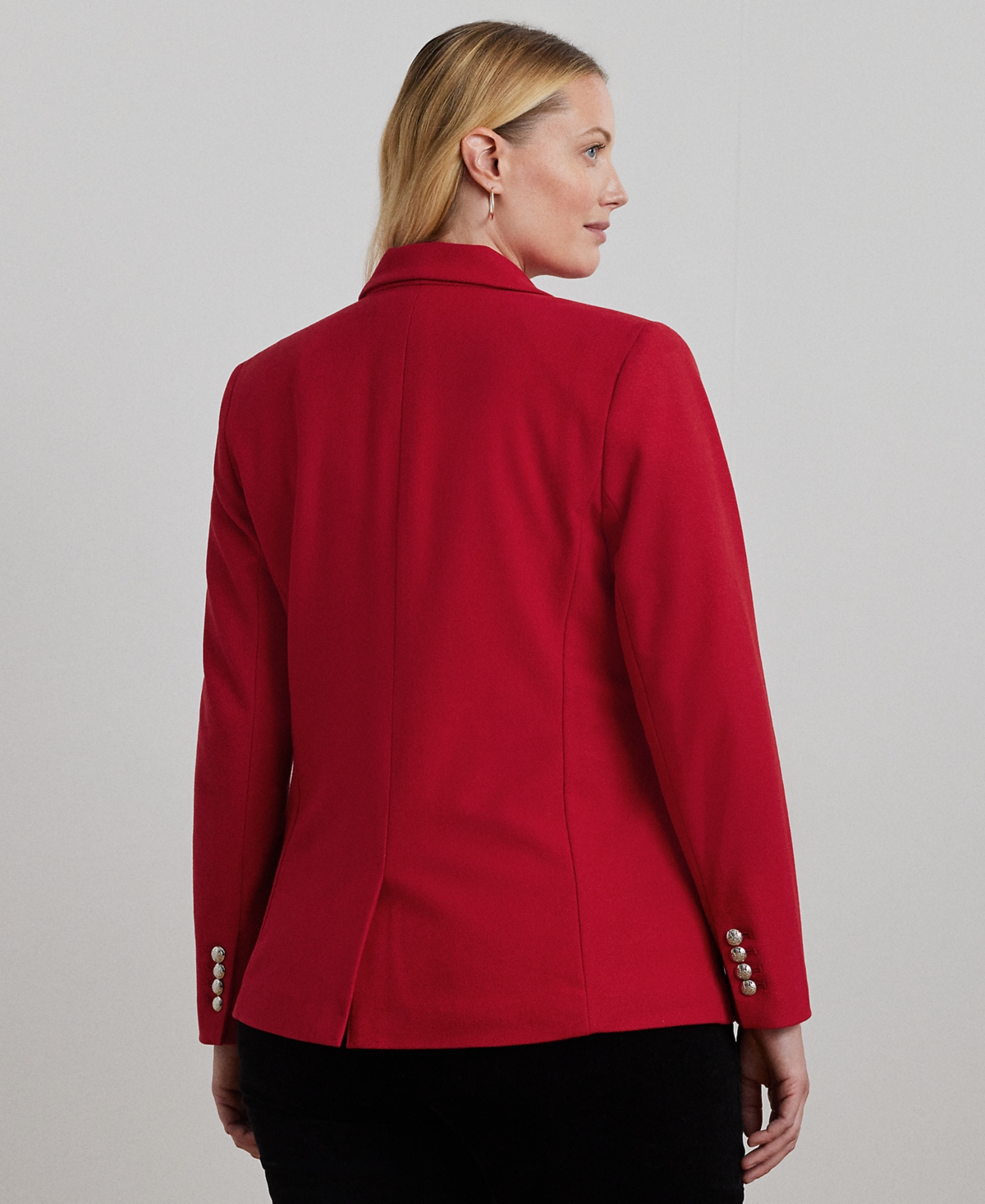 RALPH LAUREN PLUS SIZE JACQUARD BLAZER 
