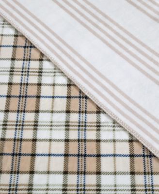 CLOSEOUT! Brushed Flannel Throw, 70" X 50"