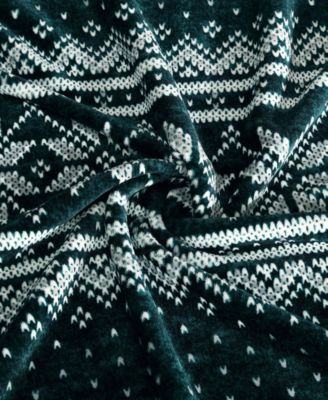 Fairisle Texture Ultra Soft Plush Fleece Blanket, Twin