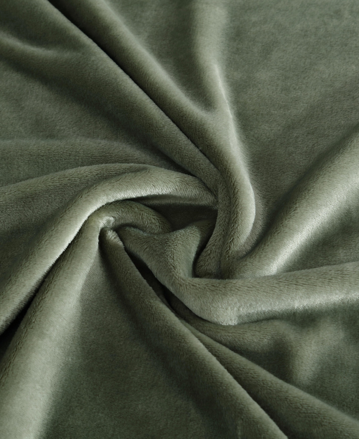 Nautica Solid Ultra Soft Plush Fleece Blanket, King In Fern Green