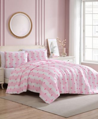 Bow Stripe Reversible 8-Pc. Comforter Set, Full