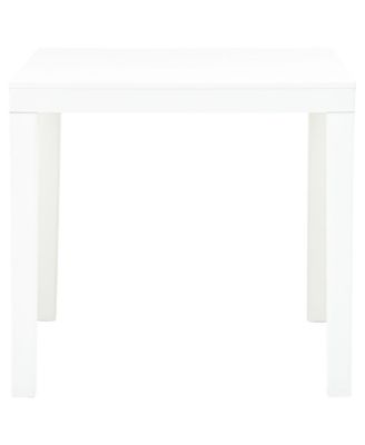 Patio Table White 30.7"x30.7"x28.3" Plastic