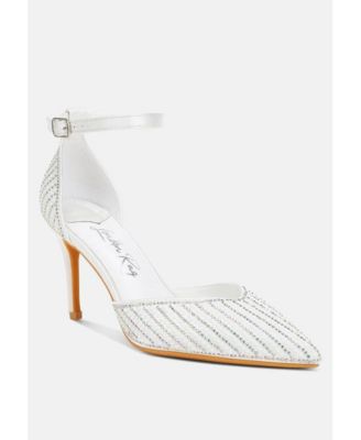 Womens Wanda Pearls & Sequins Embellished Stiletto Sandals