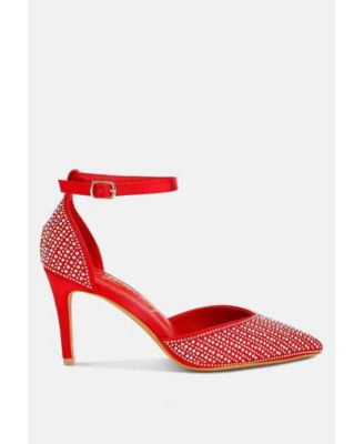 Womens Wanda Pearls & Sequins Embellished Stiletto Sandals