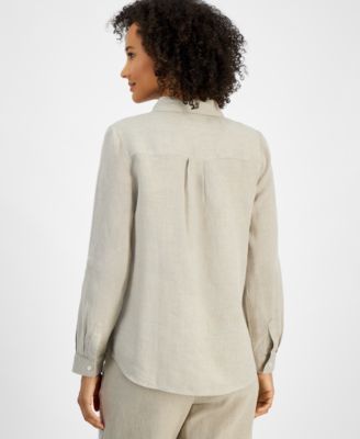 Women's 100% Linen Shirt, Created for Macy's