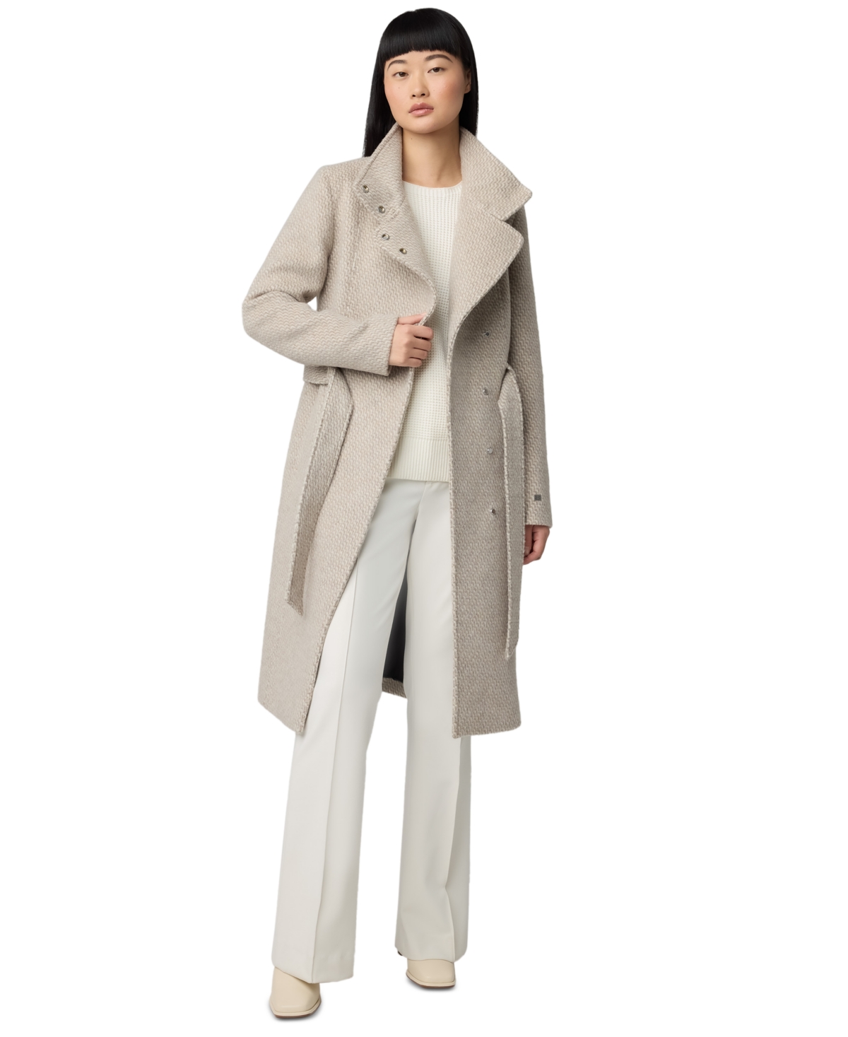 Soia & Kyo Women's Single-Breasted Belted Midi Coat