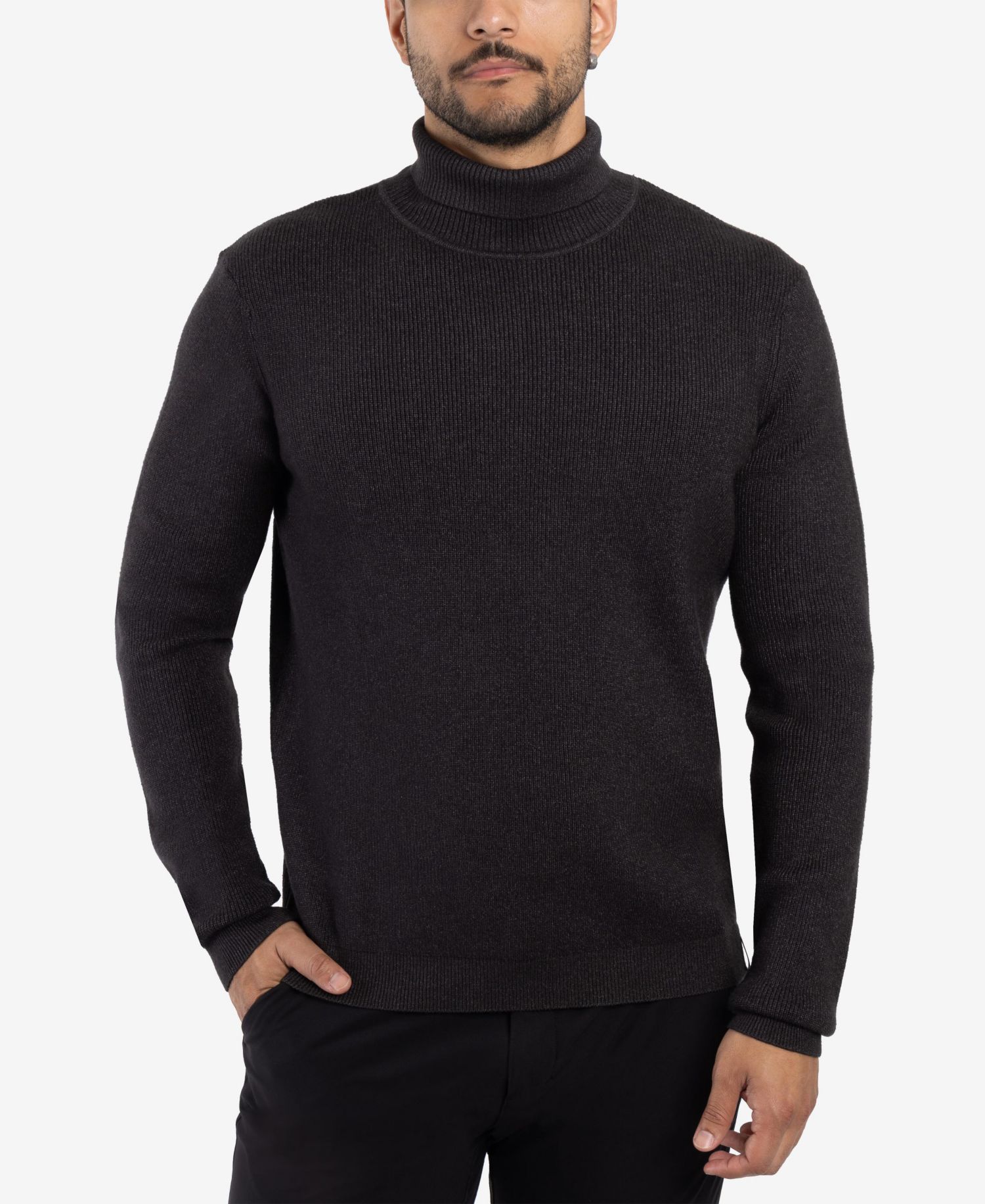 Men's Ribbed Turtle Neck Sweater