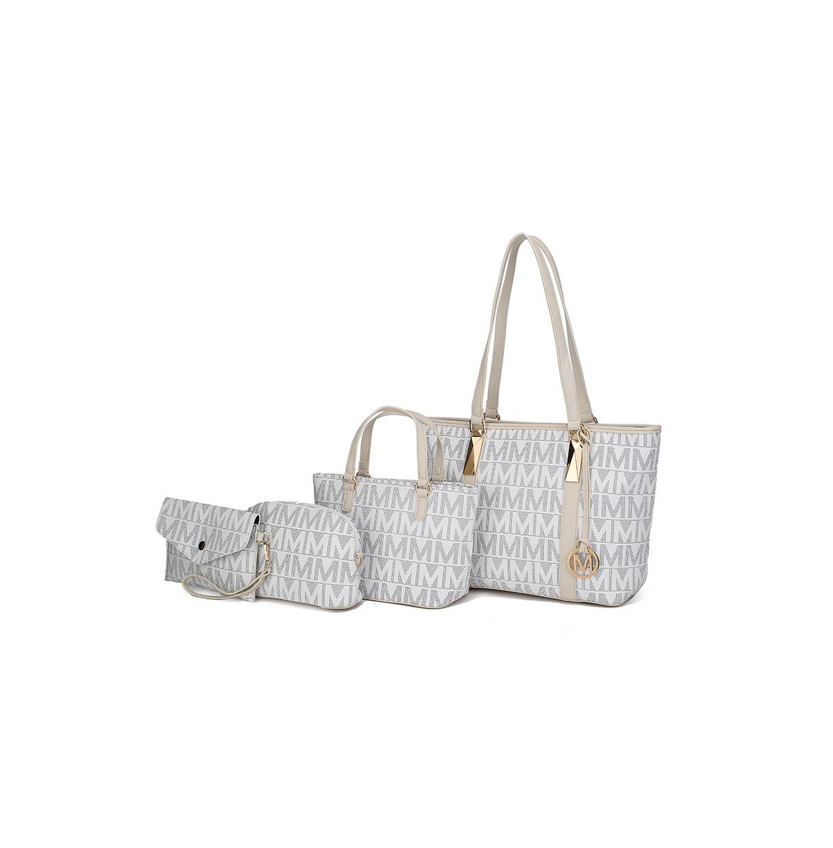 Mkf Collection Marimar M Signature Modern Tote Handbag Bag – 4 Pcs set by Mia K
