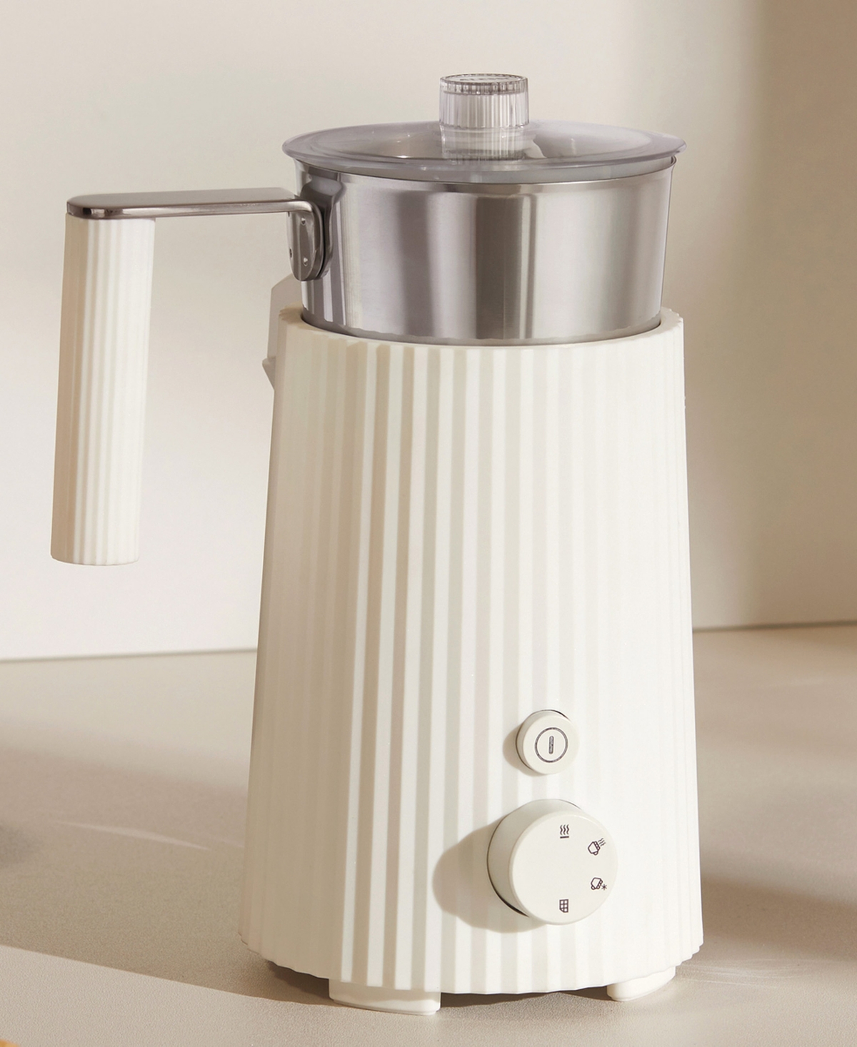 ALESSI PLISSE 11.8 OZ. MILK FROTHER