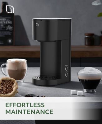 Compact Single Serve Coffee Maker - Compatible with K-Cup Pods Ground Coffee