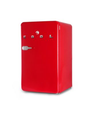 3.2 Cu. Ft. Refrigerator With Freezer, Vintage Style Refrigerator, With Slide-Out Glass Shelves & Tall Bottle Storage, Retro Fridge