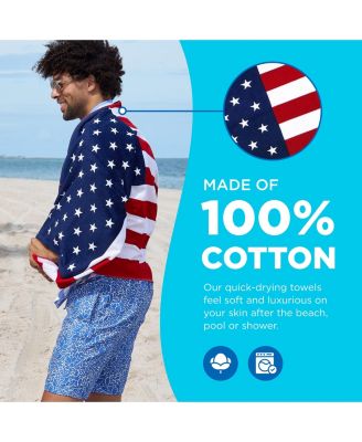 Printed Beach Towel Set - Oversized Beach Towel for Kids - Quick-Dry & Soft Cotton Towel with Printed Design - Luxury Towel for Swimming - 30" x 60", Magical Unicorn (2 Pack)