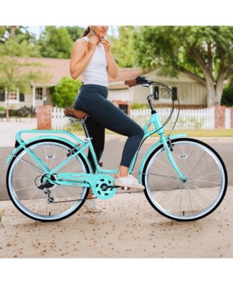 7 Speed, Steel Frame, Multiple Colors 26 Inch Ladies Bicycle