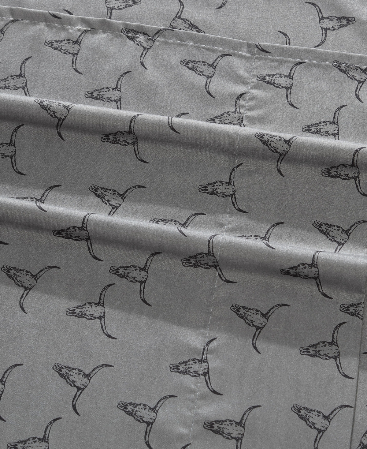 Wrangler Closeout!  Microfiber 3-pc. Sheet Set, Twin In Steer Skulls