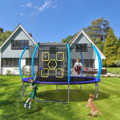 12FT Trampoline with Enclosure (ASTM Approved)