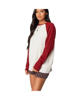 Women's Me Time Oversized Waffle Top